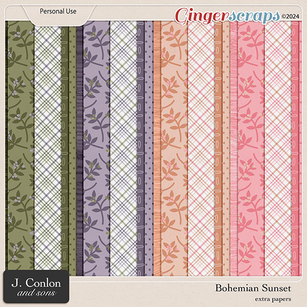 Bohemian Sunset Extra Papers by J. Conlon and Sons
