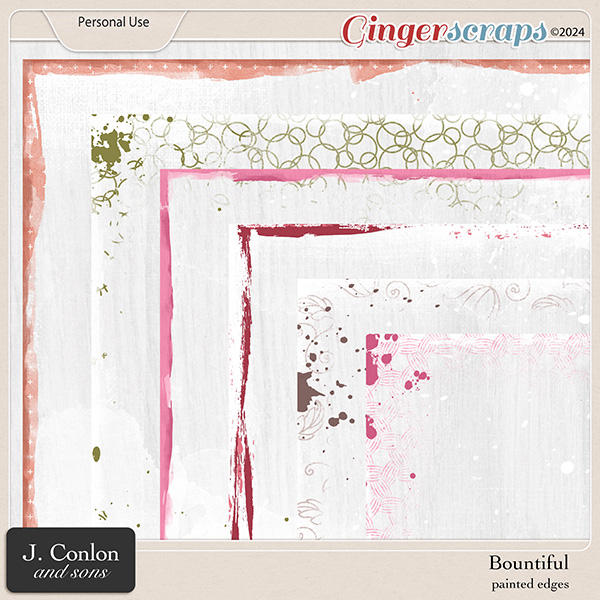Bountiful Painted Edges by J. Conlon and Sons