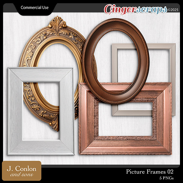 Frames 02 CU Embellishments by J. Conlon and Sons
