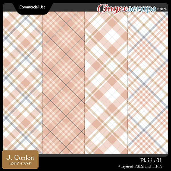 Plaids 01 CU Patterns by J. Conlon and Sons