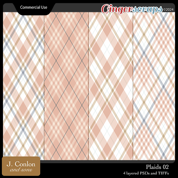 Plaids 02 CU Patterns by J. Conlon and Sons