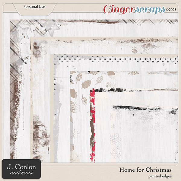 Home for Christmas Painted Edges by J. Conlon and Sons