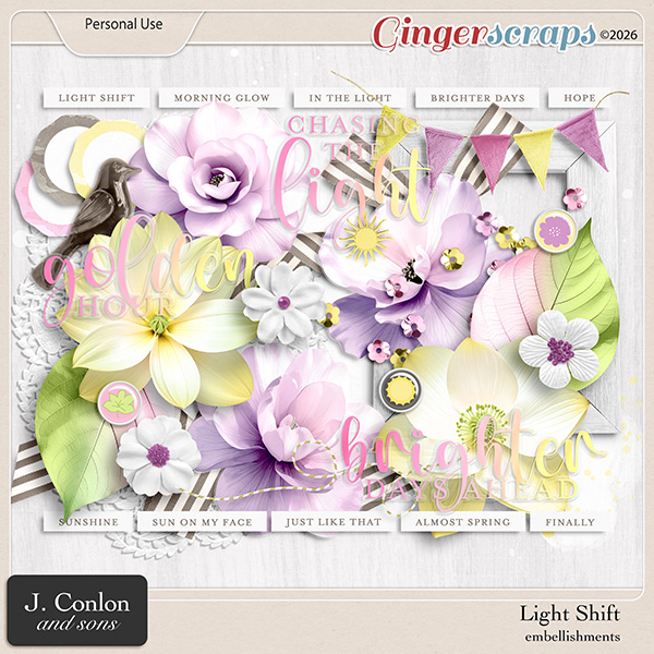 Light Shift Embellishments by J. Conlon and Sons