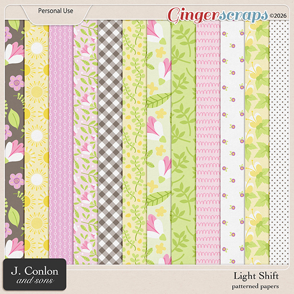 Light Shift Patterned Papers by J. Conlon and Sons