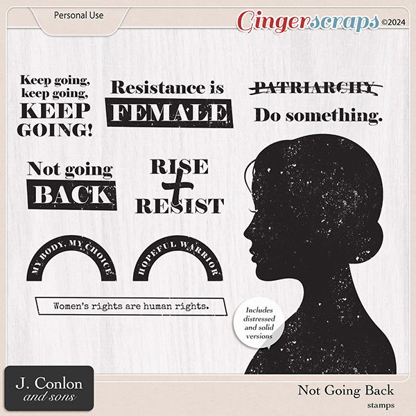 Not Going Back Stamps by J. Conlon and Sons