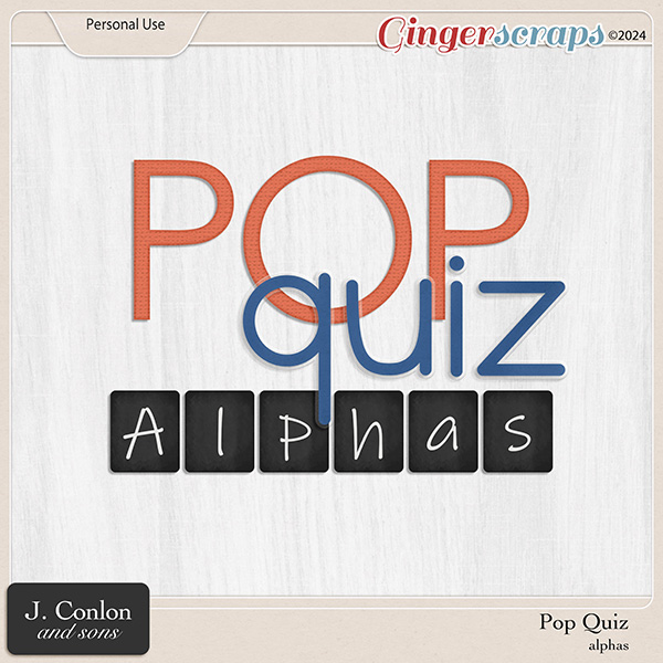 Pop Quiz Alphas by J. Conlon and Sons