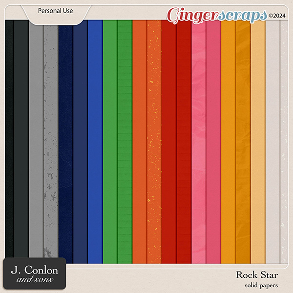 Rock Star Solid Papers by J. Conlon and Sons