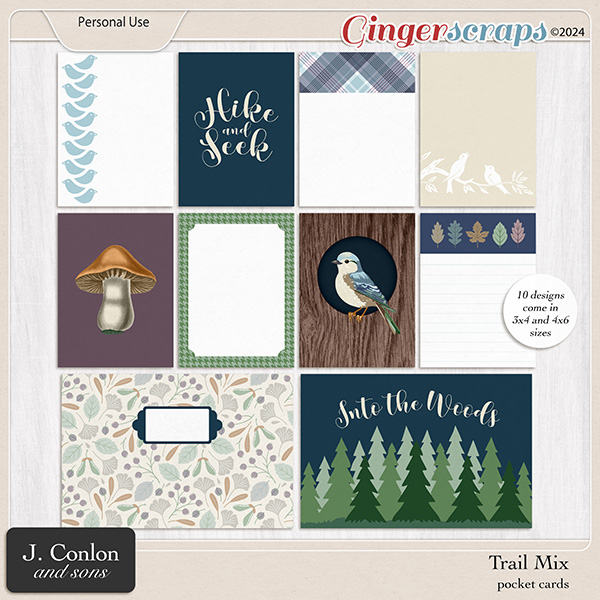 Trail Mix Pocket Cards by J. Conlon and Sons