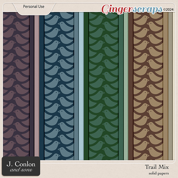 Trail Mix Solid Papers by J. Conlon and Sons