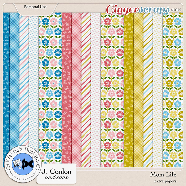Mom Life Extra Papers by Wetfish Designs and J. Conlon and Sons