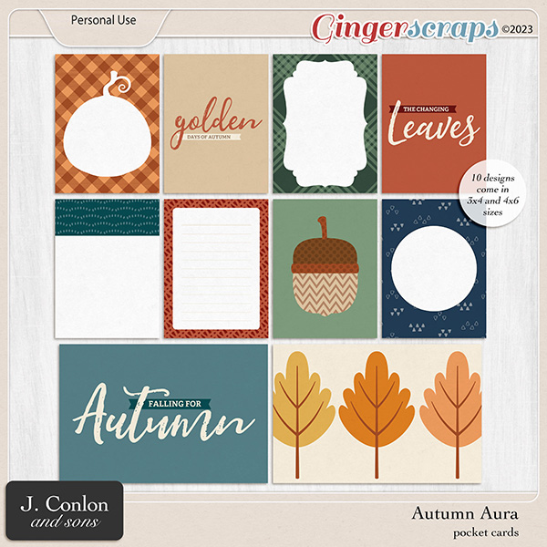 Autumn Aura Pocket Cards by J. Conlon and Sons