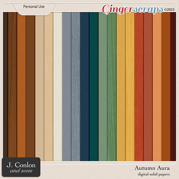 Autumn Aura Solid Papers by J. Conlon and Sons