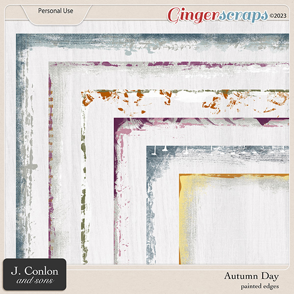 Autumn Day Painted Edges by J. Conlon and Sons