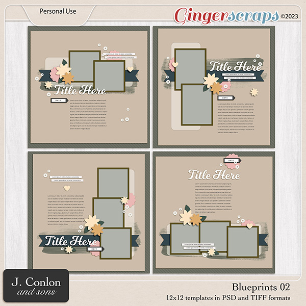 Blueprints 02 | 12x12 Templates