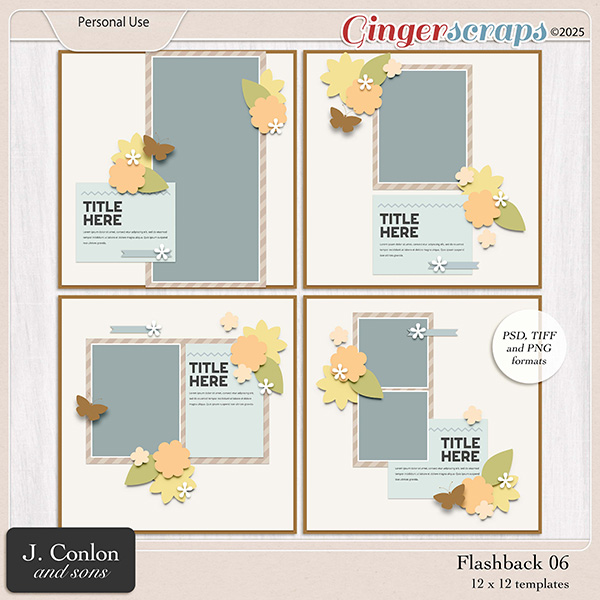 Flashback 06 Template Pack by J. Conlon and Sons