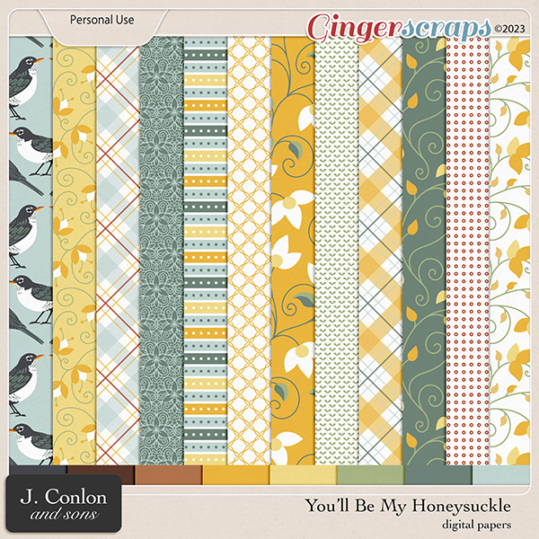 You'll Be My Honeysuckle Paper Pack by J. Conlon and Sons