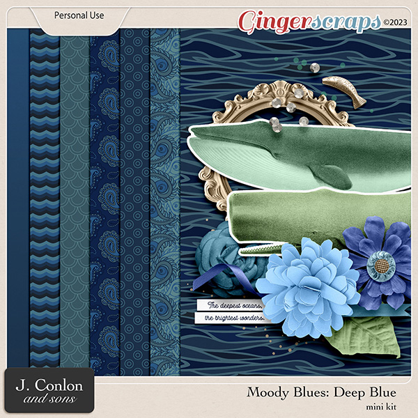 Moody Blues: Deep Blue Mini Kit by J. Conlon and Sons