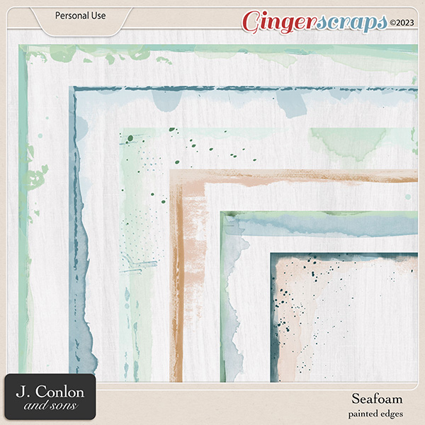 Seafoam Painted Edges by J. Conlon and Sons