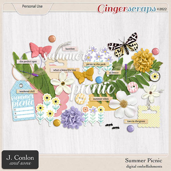 Summer Picnic | Embellishments