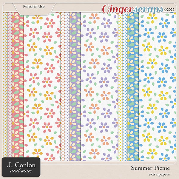 Summer Picnic | Extra Digital Papers