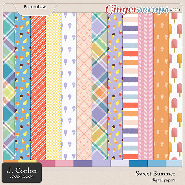 Sweet Summer | Digital Papers