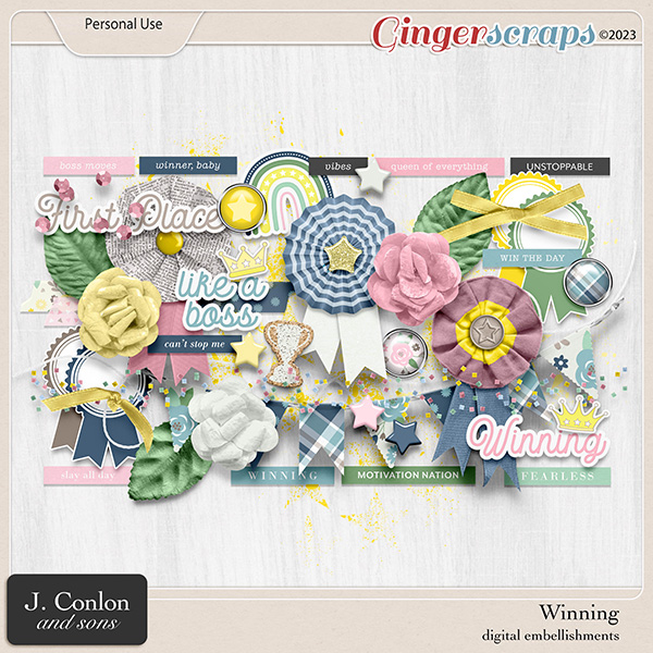 Winning | Digital Embellishments