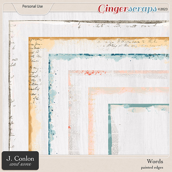 Words Painted Edges by J. Conlon and Sons