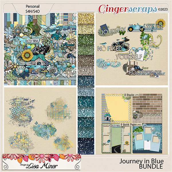 Journey in Blue BUNDLE from Designs by Lisa Minor