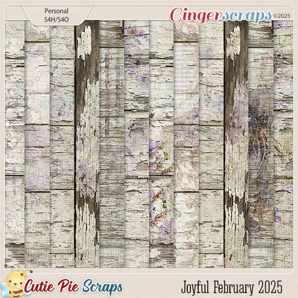 Joyful February 2025 Wood Papers