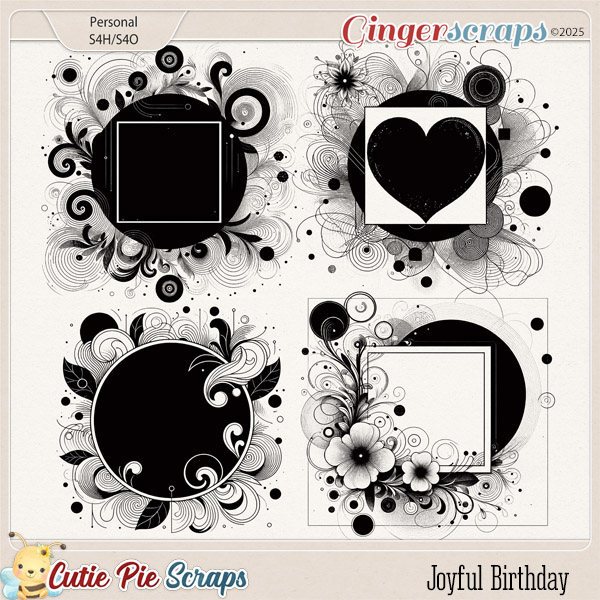 Joyful Birthday Photo Masks