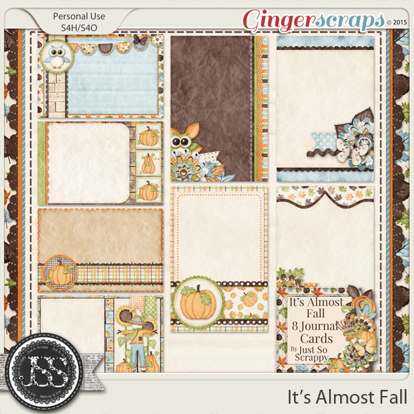 It's Almost Fall Journal and Pocket Scrapbooking Cards