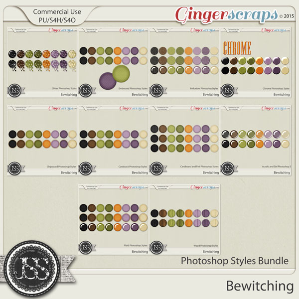 Bewitching CU Photoshop Styles Bundle