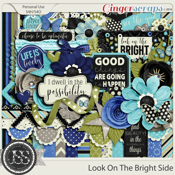 Look On The Bright Side Digital Scrapbooking Kit