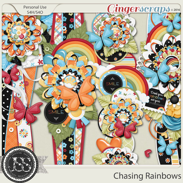 Chasing Rainbows Page Borders 