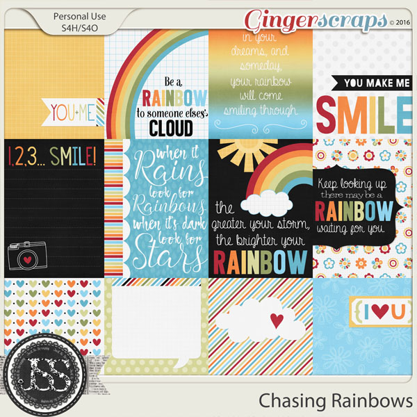 Chasing Rainbows Journal and Pocket Scrap Cards