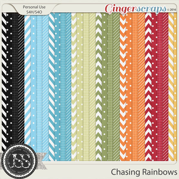 Chasing Rainbows Patterned Papers