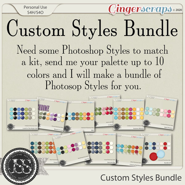 Custom Styles Bundle From Just So Scrappy