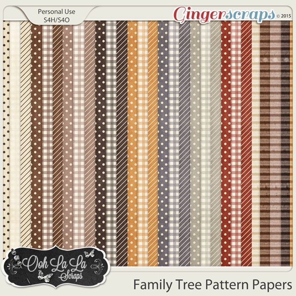 Family Tree Pattern Papers