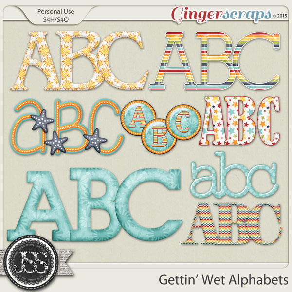 Gettin Wet Alphabets