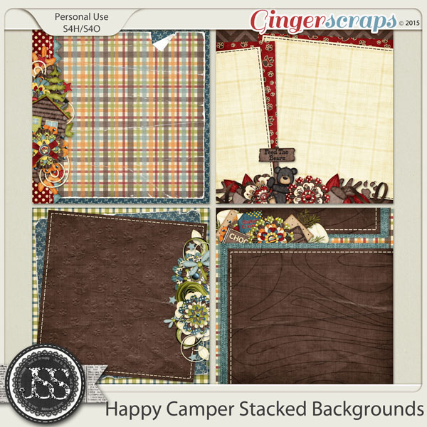 Happy Camper Stacked Backgrounds