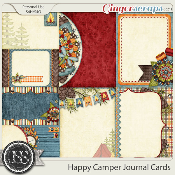 Happy Camper Journal and Pocket Scrapbooking Cards