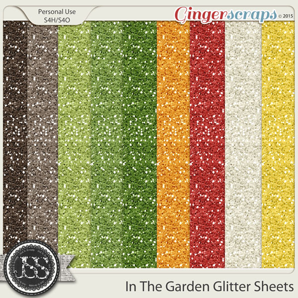 In The Garden Glitter Sheets