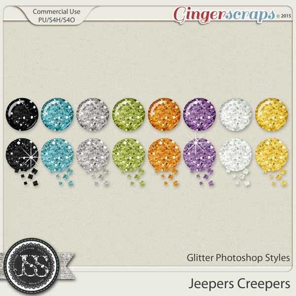Jeepers Creepers Glitter Photoshop Styles