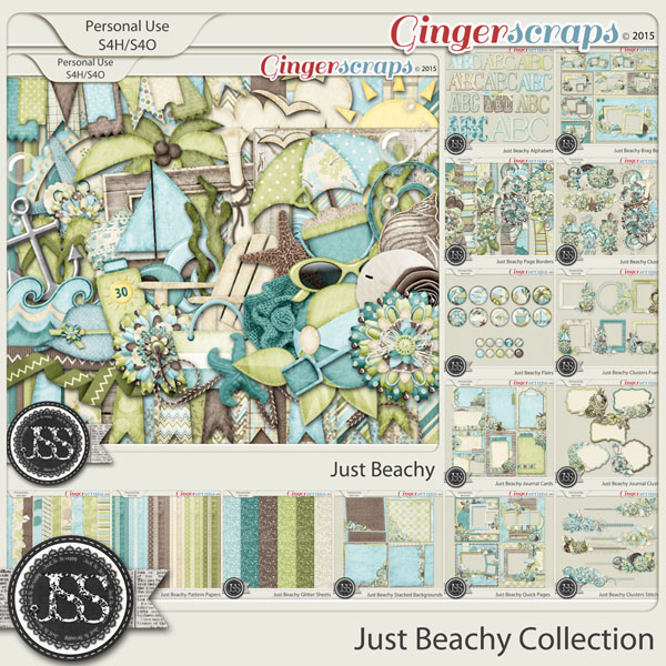 Just Beachy Digital Scrapbooking Bundle