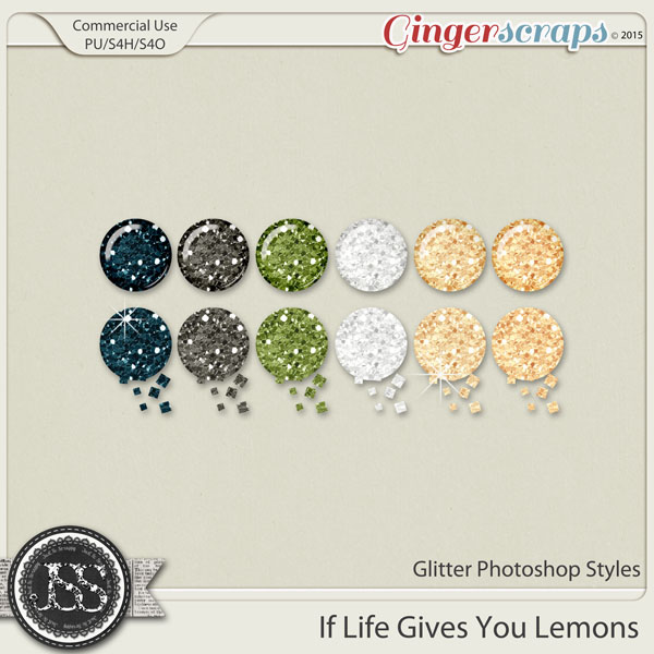 If Life Gives You Lemons Glitter Photoshop Styles