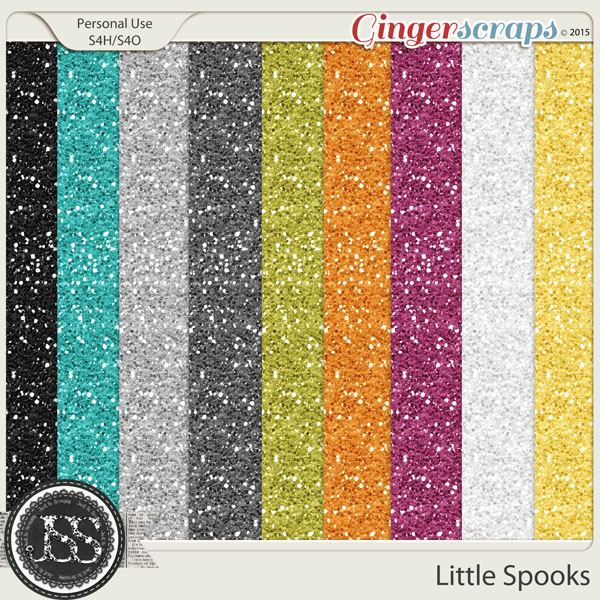 Little Spooks 12x12 Glitter Sheets
