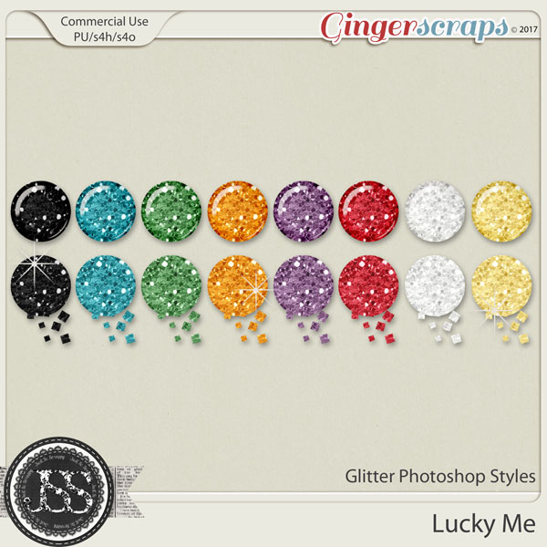 Lucky Me CU Glitter Photoshop Styles
