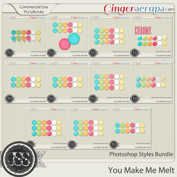 You Make Me Melt CU Photoshop Styles Bundle