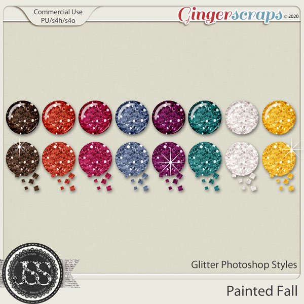 Painted Fall CU Glitter Photoshop Styles