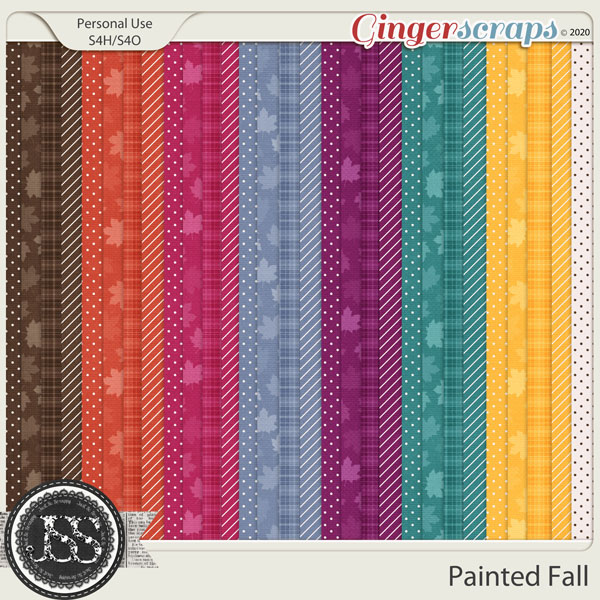 Painted Fall Pattern Papers